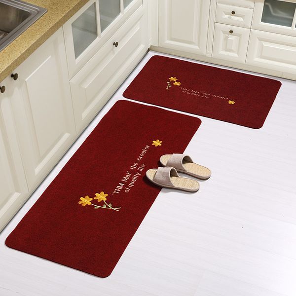 

large bathroom mat soft anti slip carpet for bathroom 2pcs/set non-slip carpet for kitchen multi-color decor