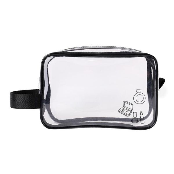 

transparent wrist makeup bags waterproof travel cosmetics storage wash bags