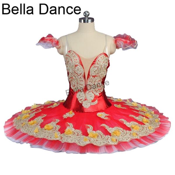 

зеленый профессиональный красный цветочная фея балета туту женщины девушки тарелка блины пачка платье классического балета bt9147d, Black;red