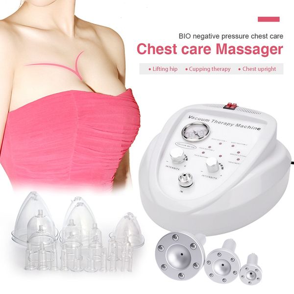 

buttocks lifter cup vacuum breast enlargement therapy cupping machine bigger butt hip enhancer machine, Black;white