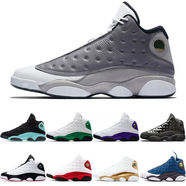 

2019 new 13 13s man basketball shoes island green lakers rivals cap and gown mens classic sports sneaker trainers breathable shoes
