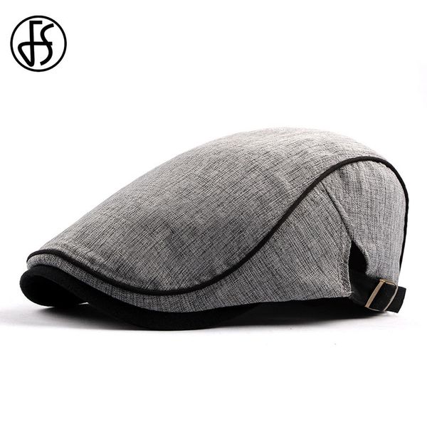

fs 2019 summer autumn men flat cap women hat retro western style duckbill ivy hats adjustable cotton gatsby newsboy berets caps, Blue;gray