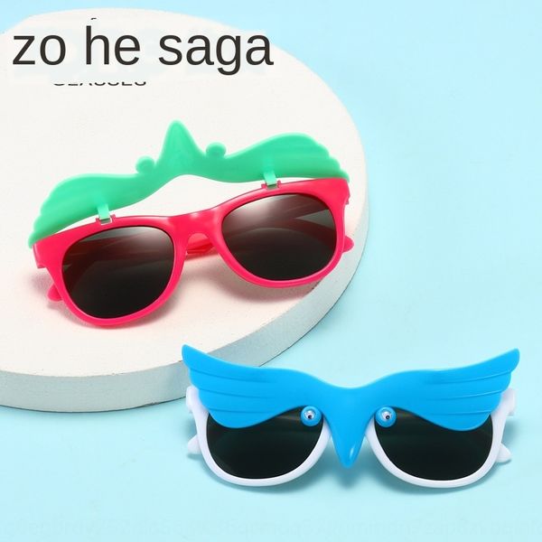 

cute children's sun male and female baby's sun glasses cartoon p personalized eagle children's sun-shading glasses, Blue
