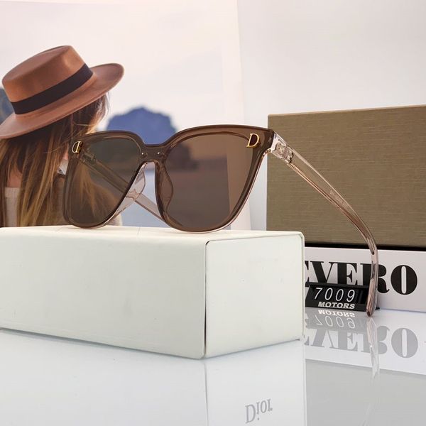 

fashion d letters mens woman sunglasses beach sunglasses adumbral goggle glasses uv400 7009 3 colors highly quality with box, White;black