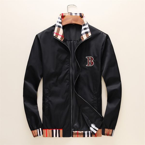 

black friday discount store brand men's jacket stylish casual windbreak winter zipper slimming men's christmas jacketl2, Black;brown