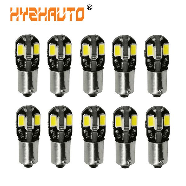 

hyzhauto 10pcs t11 ba9s 5630 led canbus lamp error t4w h6w led interior reading lights car light source white 6000k 12v