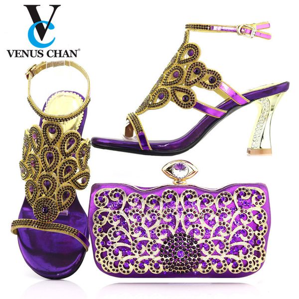 

purple new arrivals matching shoes and bag set in heels matching shoes and bag set for italian party italian, Black