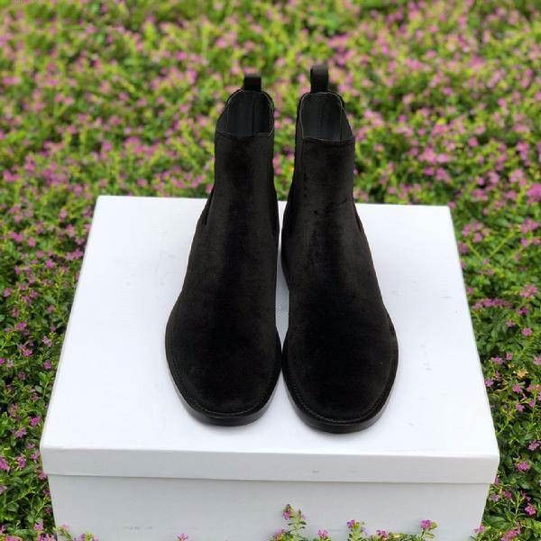 

martin boots australia booties triple fashion boots genuine leather dark black pointed toes half boots st quality fast shipping