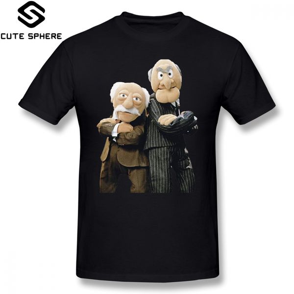 

muppets t shirt statler and waldorf t-shirt fashion short sleeves tee shirt mens printed 100 percent cotton plus size tshirt j190525, White;black