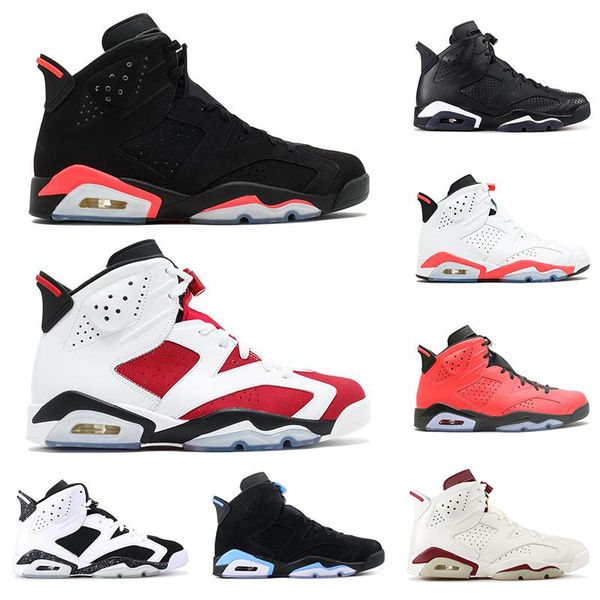 

mens 6 6s basketball shoes infrared unc maroon black cat carmine oreo toro men fashion trainers shoes athletics sports sneakers size 8-13