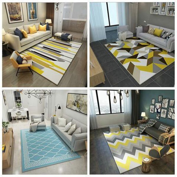 Liu Modern Abstract Creative Sofa Table Carpet Nordic Living Room Rug Bedroom Bedside Children Room Home Mats Fashion Pad Residential Carpet Best
