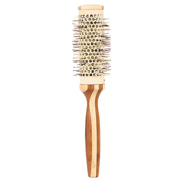 

anti-static round hair comb roller hairbrush for curling straightening, Silver