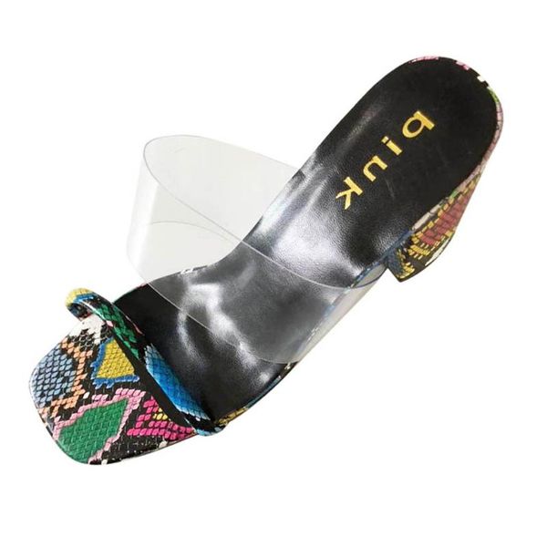 

women's sandals 2020 summer roman style ladies large size pellucida high heels sandals slipper shoes#, Black