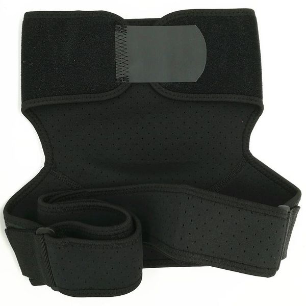 

single shoulder shoulder brace for joint women men comfortable support adjustable pressure pad ergonomic design, Black;blue