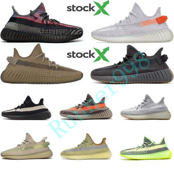 

new designer shoes tail light running sneaker women men zebra v2 yecheil marsh kanye west full reflective flax cinder earth scarpe air shoe