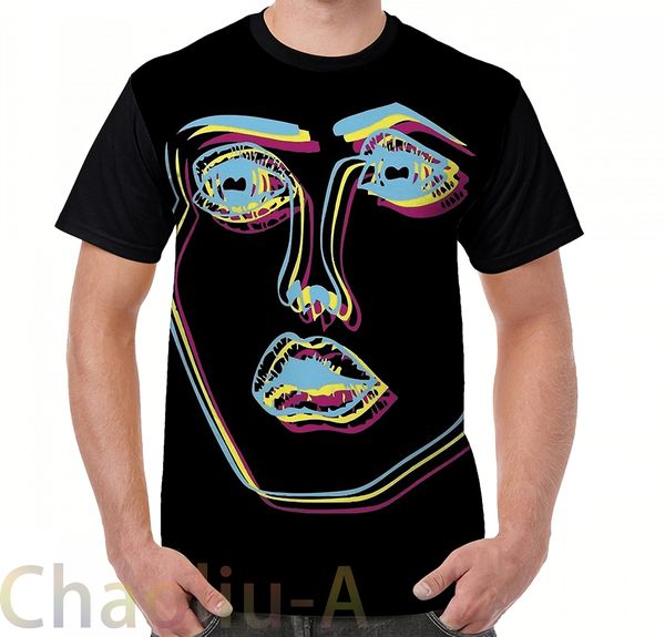 

tri-colour disclosure face t-shirt men funny printed t shirt women tees short sleeve casual tshirts, White;black