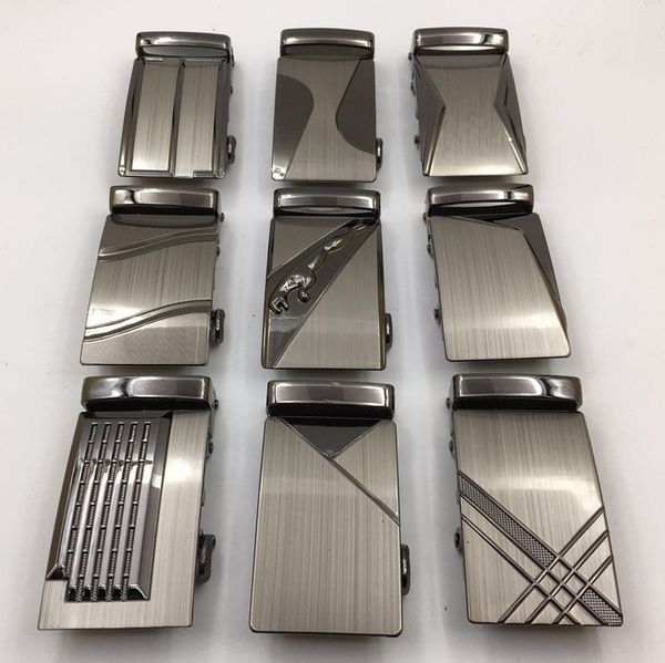 

alloy laser tooth slot pinpoint alloy buckle laser automatic belt belt buckle tooth automatic slot pinpoint, Black;brown