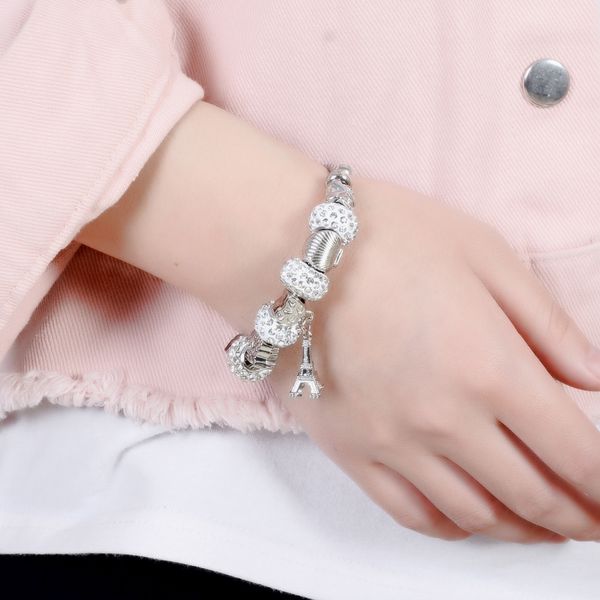 

2019 новая мода простые diy бусы латунный браслет женщины любовь и сердце браслеты свадьбы и партии и подарки, Golden;silver