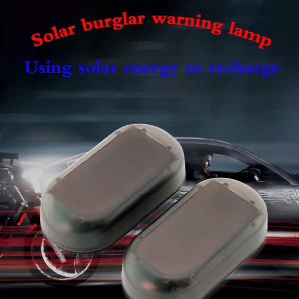 

car solar simulation burglar lamp, car solar simulator alarm light, led flash lamp decoration