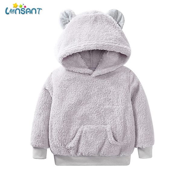 

lonsant sweatshirt hooded pocket long sleeve solid conjunto moleton menino boys winter clothes for toddlers children hoodies n30, Black