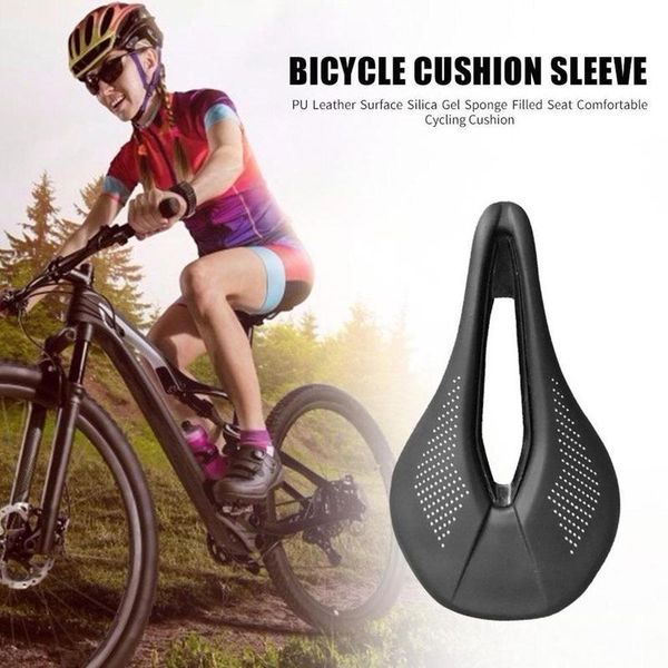 

road bike cushion bicycle saddle hollow ventilation bicycle sponge cushion seat saddle seat black hollow soft cushio o4h7