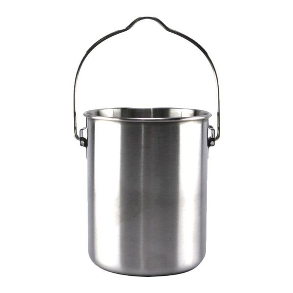

foldable camping pot 750ml stainless steel outdoor backpacking cookware cooking picnic pot stove tool travel accessories
