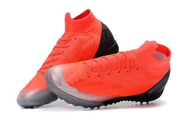 

2019 men mercurial superfly vi elite cr7 ic tf indoor soccer cleats neymar designer high help pink trainers football boots