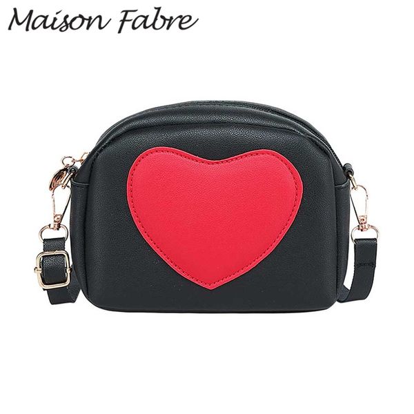 

maison fabre square bag women leather crossbody bag small shoulder smartphone heart handbag fashion ladies zipper handbag