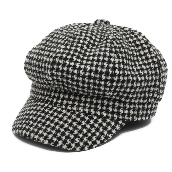 

women lattice pattern hat beret charming winter warm hairy beret hat fashion caps sombrero mujer boinas para mujer outdoor caps, Blue;gray