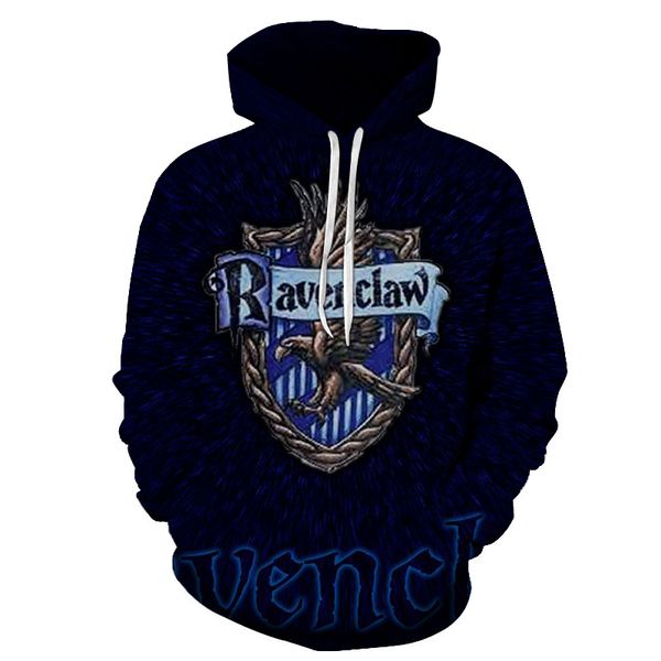 

cool man sweatshirt 3d printing man pullover magic school design male hooded new streetwear tracksuit drop ship, Black