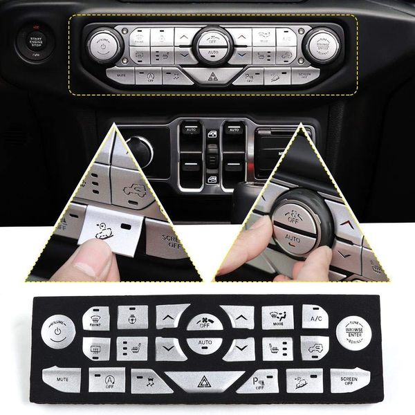 

car center console button panel trim cover for 2018-2019 jeep wrangler jl & unlimited