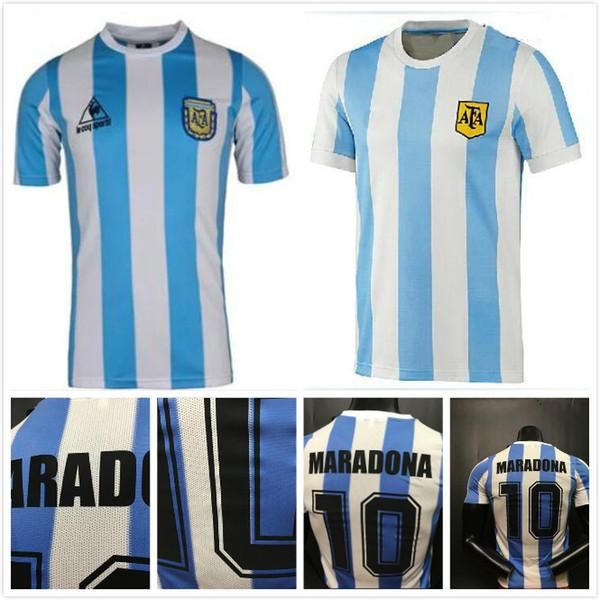 

In tock 1978 1986 argentina maradona home occer jer ey retro ver ion 86 78 maradona caniggia quality football hirt bati tuta