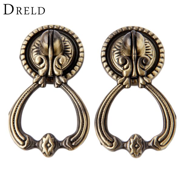 Lot de 2 X Laiton Antique Style diamètre 35 mm Armoire Poignées de porte