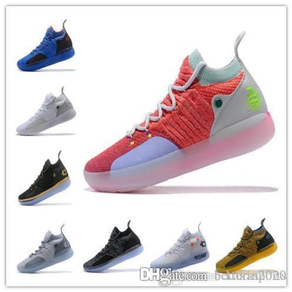 

2019 new kd 11 ep white orange pink paranoid oreo ice basketball shoes original kevin durant xi kd11 mens trainers sneakers size 7-12