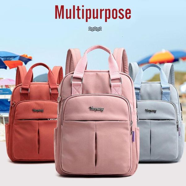 

lapbackpacks fashion nylon waterproof usb charging outdoor sports hiking teenagers travel backpack both shoulders