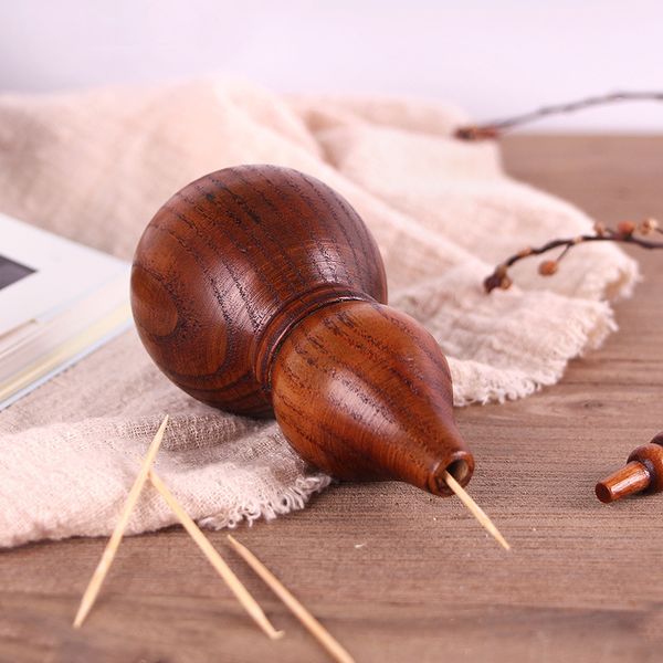 

gourd shaped wood toothpick holder retro vintage style toothpick box kitchen accessories