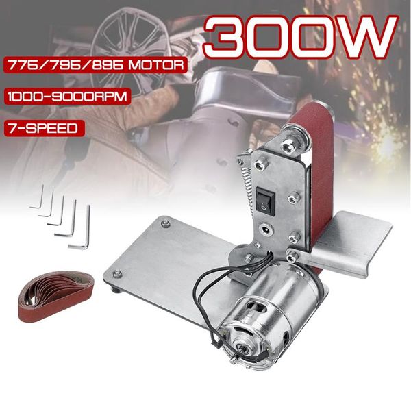

sander belt machine 300w electric belt sander polishing grinder machine folding grinding tool cutter edges sharpener