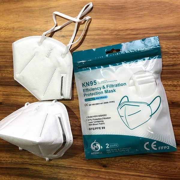

2020 kn95 dust-proof disposable face 3-layer dust-proof masks with elastic earrings protective face masks fast shipping