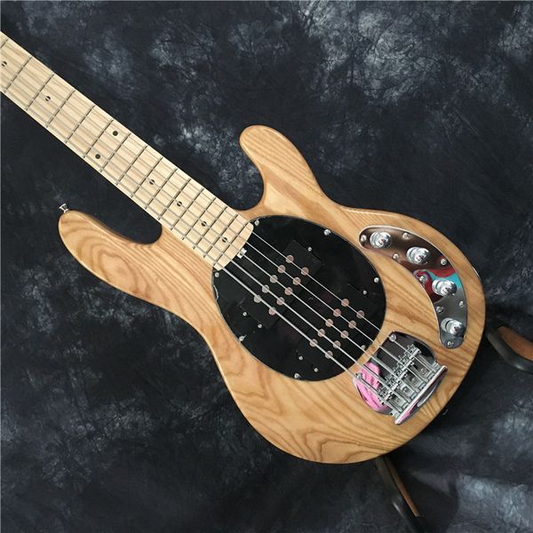 

new product bass 4 string natural color electric bass guitar
