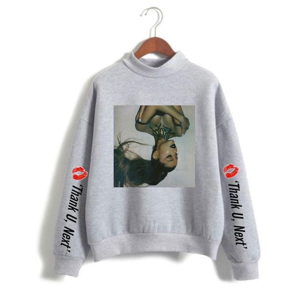 

idol sweatshirt capless fashion print hoodie print casual girl's sweatshirt collar oversized gray top, Black