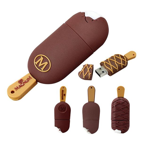 

шоколад мороженое usb творческий мини подарок pen drive силикон flash drive u disk 32 16gb 4gb 8gb memory stick uk0001