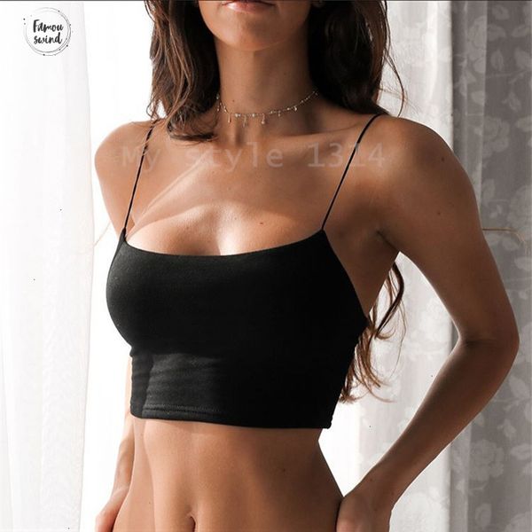 

сексуальная женщина crop tops 95% хлопок женщины без рукавов ремни tank top белый фитнес lady camis casual solid black top w1, White