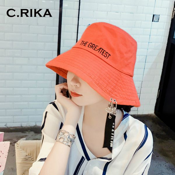 

2018 new men women letter long belt bob bucket hats outdoor fishing protection cap men hiking sombrero outdoor bucket hats