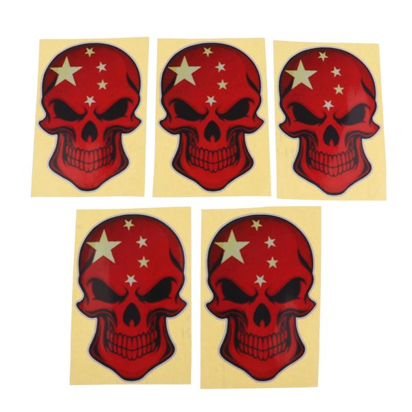 

5pcs reflective scuba diving stickers diver down decal 3d skull flag stickers for kayak boat car truck window dinghy yacht