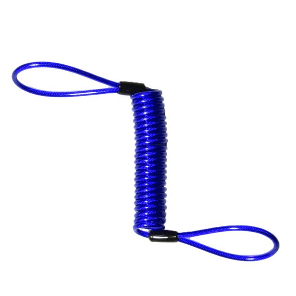 

150cm alarm disc lock security anti thief motorbike accessories security motorcycle wheel disc brake alarm lock spring cableblue