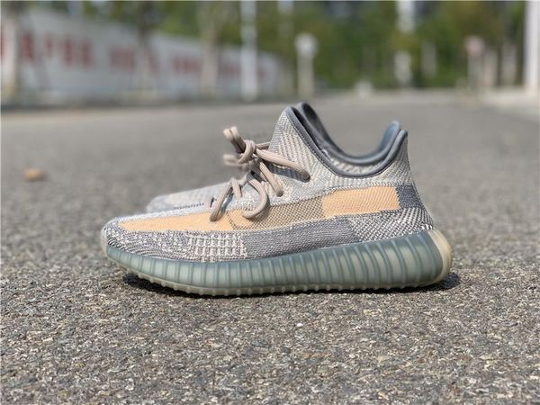 

2020 new kanye west linen cinder running shoes women men israfil zyon sulfur 3m reflective man sports sneakers fz5421 with original box