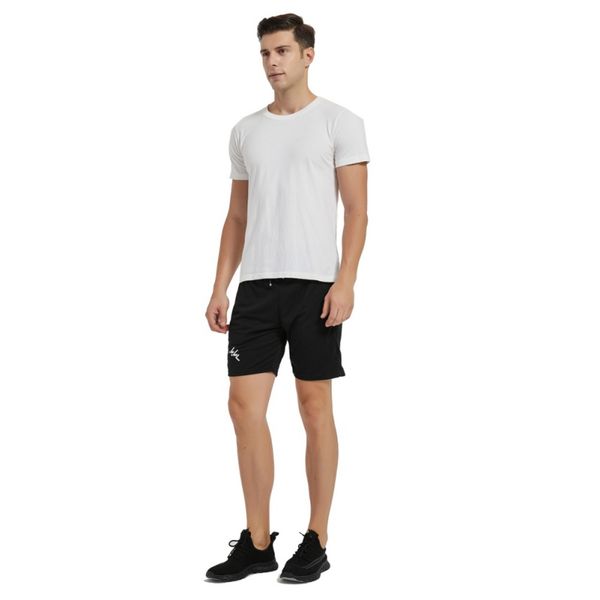 

men's shorts running shorts quick drying sport gyms fitness bodybuilding workout built-in pockets short pants new, White;black
