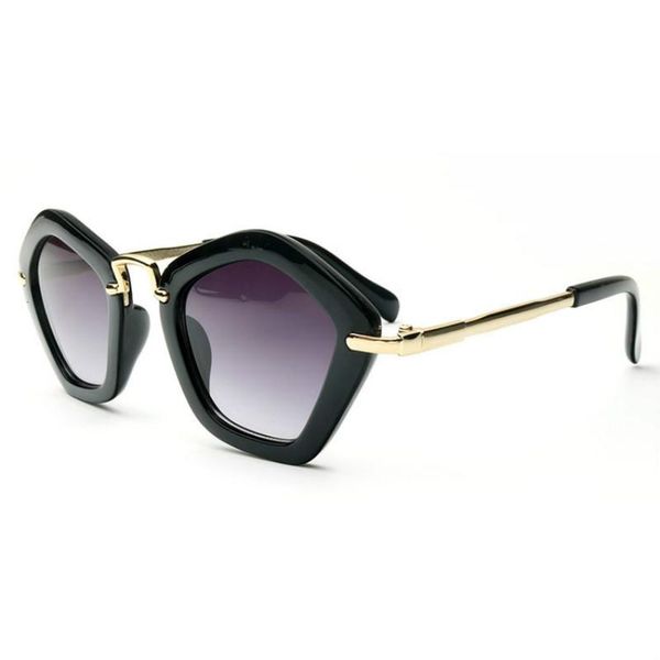 

2020 candy colors boys&girls retro cute frame sunglasses for kids children sun glasses gold metal leg gafas de sol kfjkr, Blue