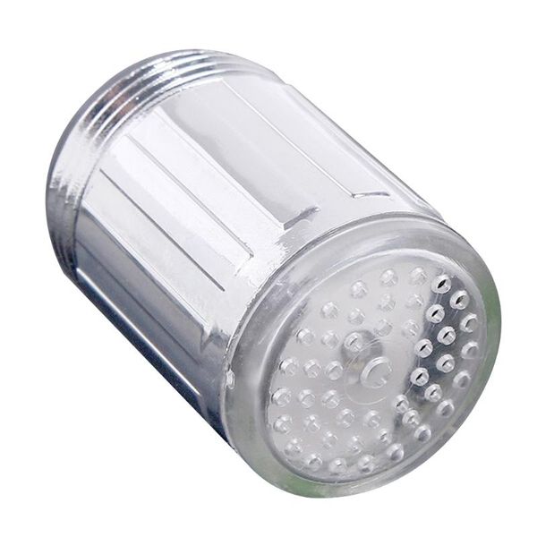 

led water faucet light temperature sensor color changing abs kitchen bathroom faucet accessories tools nozzle