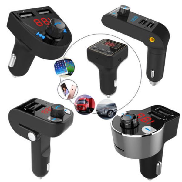 

wireless bluetooth fm transmitter car mp3 player lcd usb port mobile charger kit